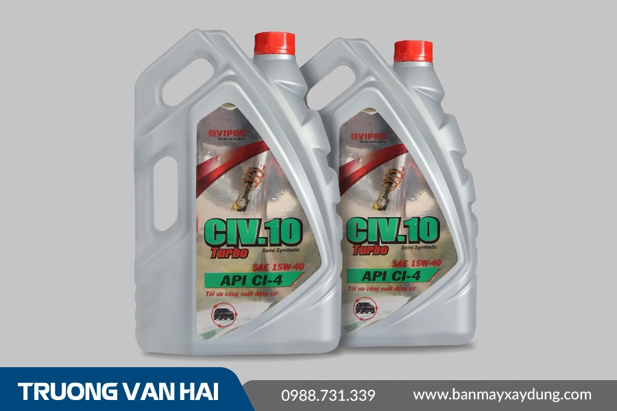 CIV.10 SAE 15W-40 - Dầu nhờn động cơ chuyên diesel CI-4 cao cấp