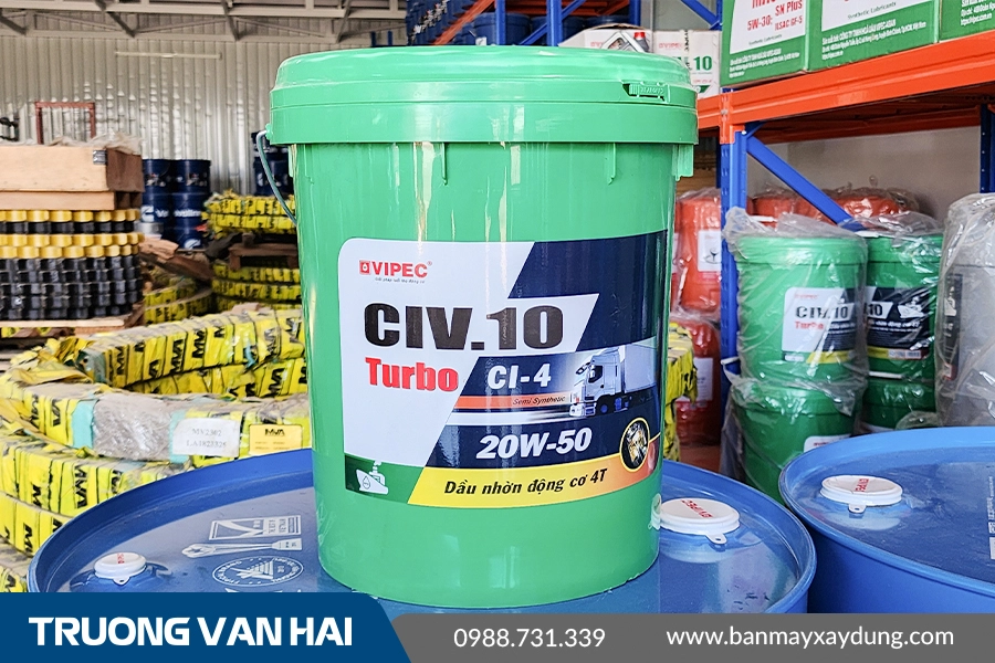 CIV.10 SAE 20W-50 - Dầu nhờn động cơ chuyên diesel CI-4 cao cấp