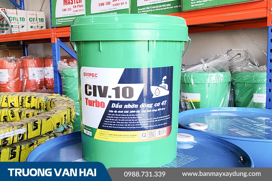 CIV.10 SAE 20W-50 - Dầu nhờn động cơ chuyên diesel CI-4 cao cấp