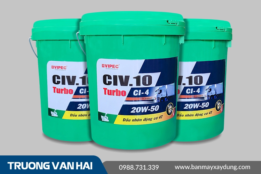 CIV.10 SAE 20W-50 - Dầu nhờn động cơ chuyên diesel CI-4 cao cấp
